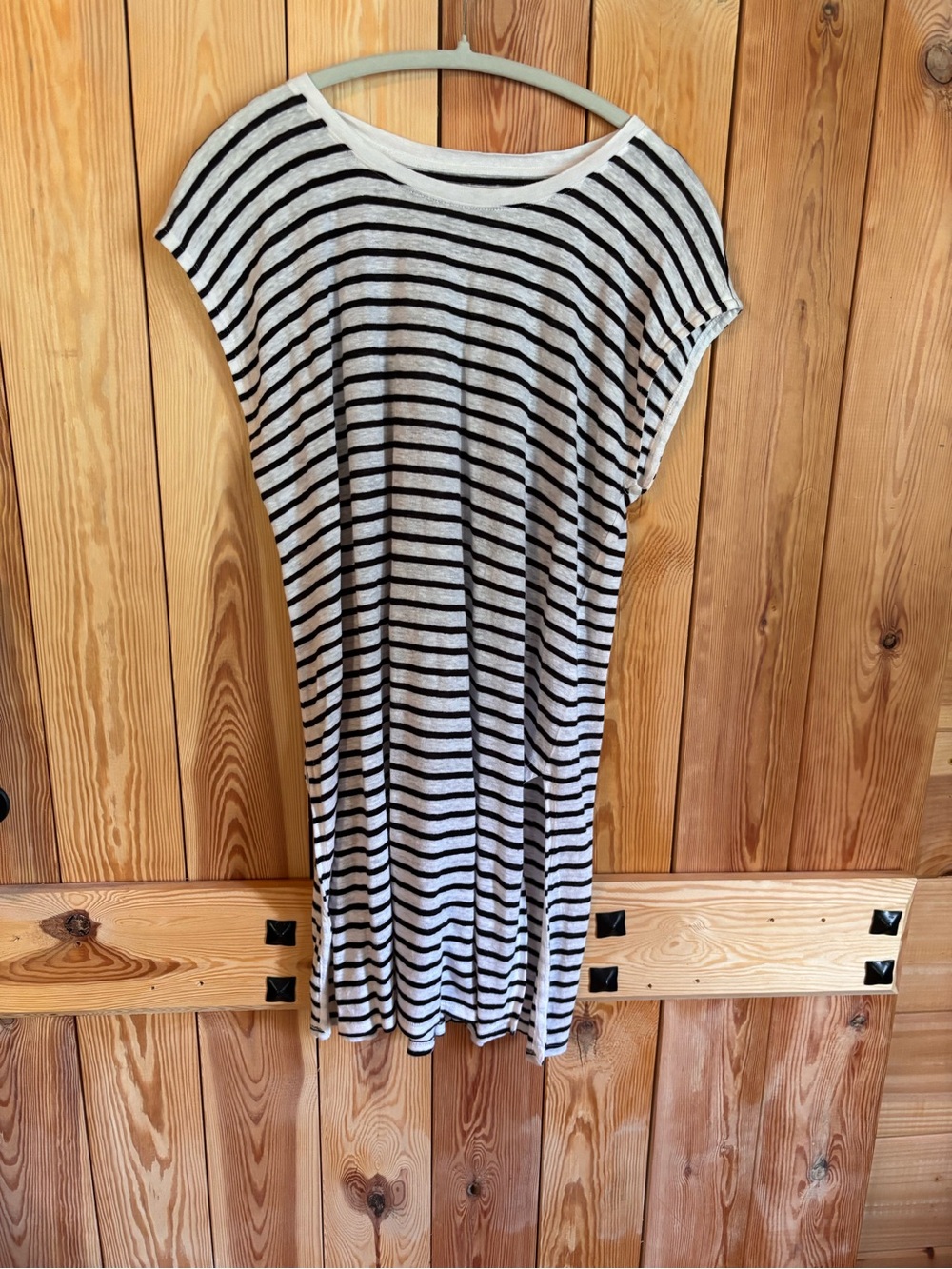 Eileen Fisher Striped Black and White Women's Shift Dress